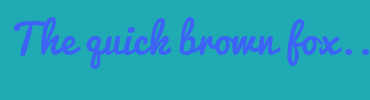 Image with Font Color 3C64F4 and Background Color 1FAAB4
